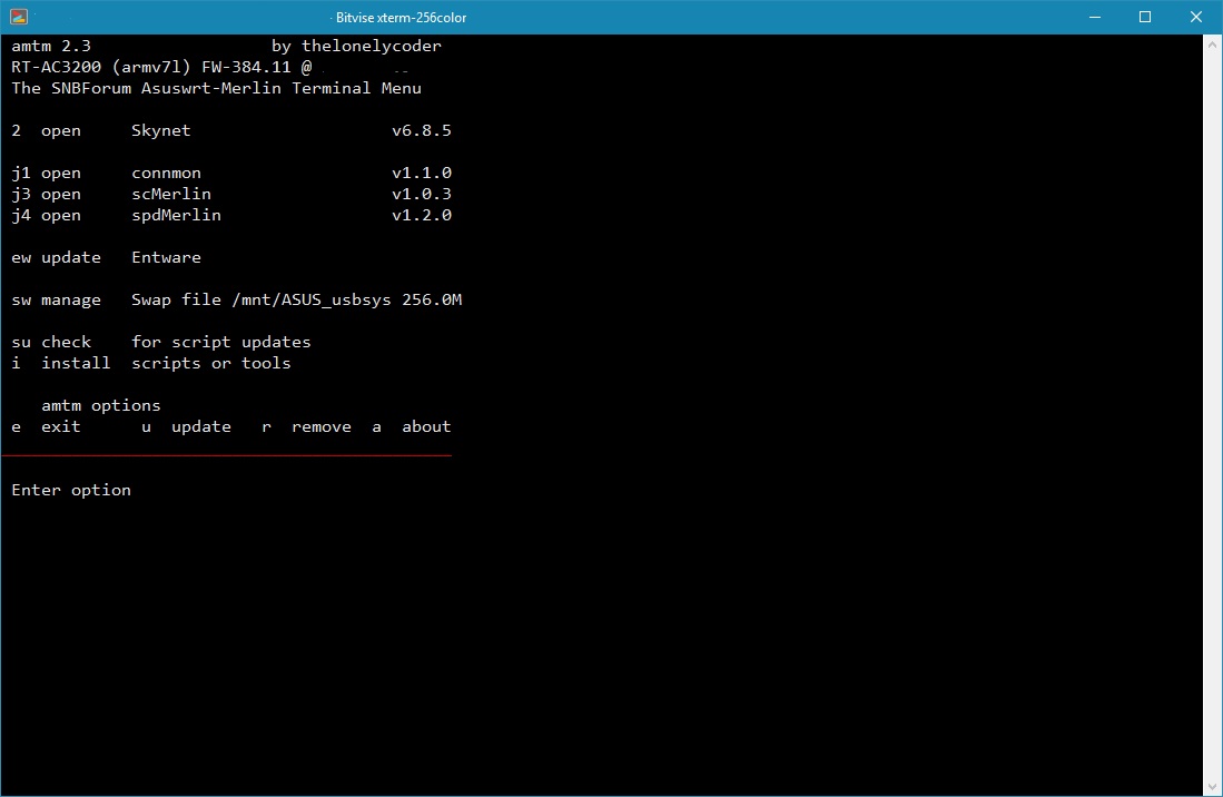 amtm - amtm - the Asuswrt-Merlin Terminal Menu | Page 52 | SNBForums